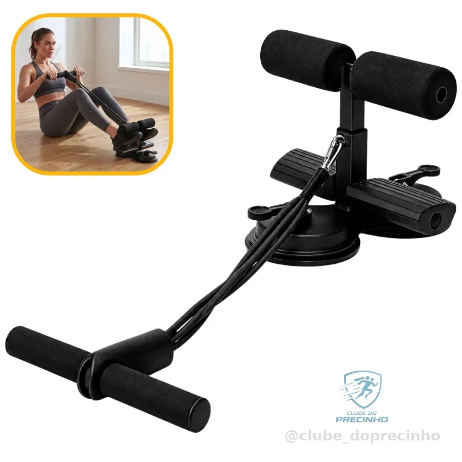 Aparelho Abdominal Ventosa Unissex Fitness Auxiliar Equipamento Treino em Casa Dispositivo Pé Fixo Shopee
