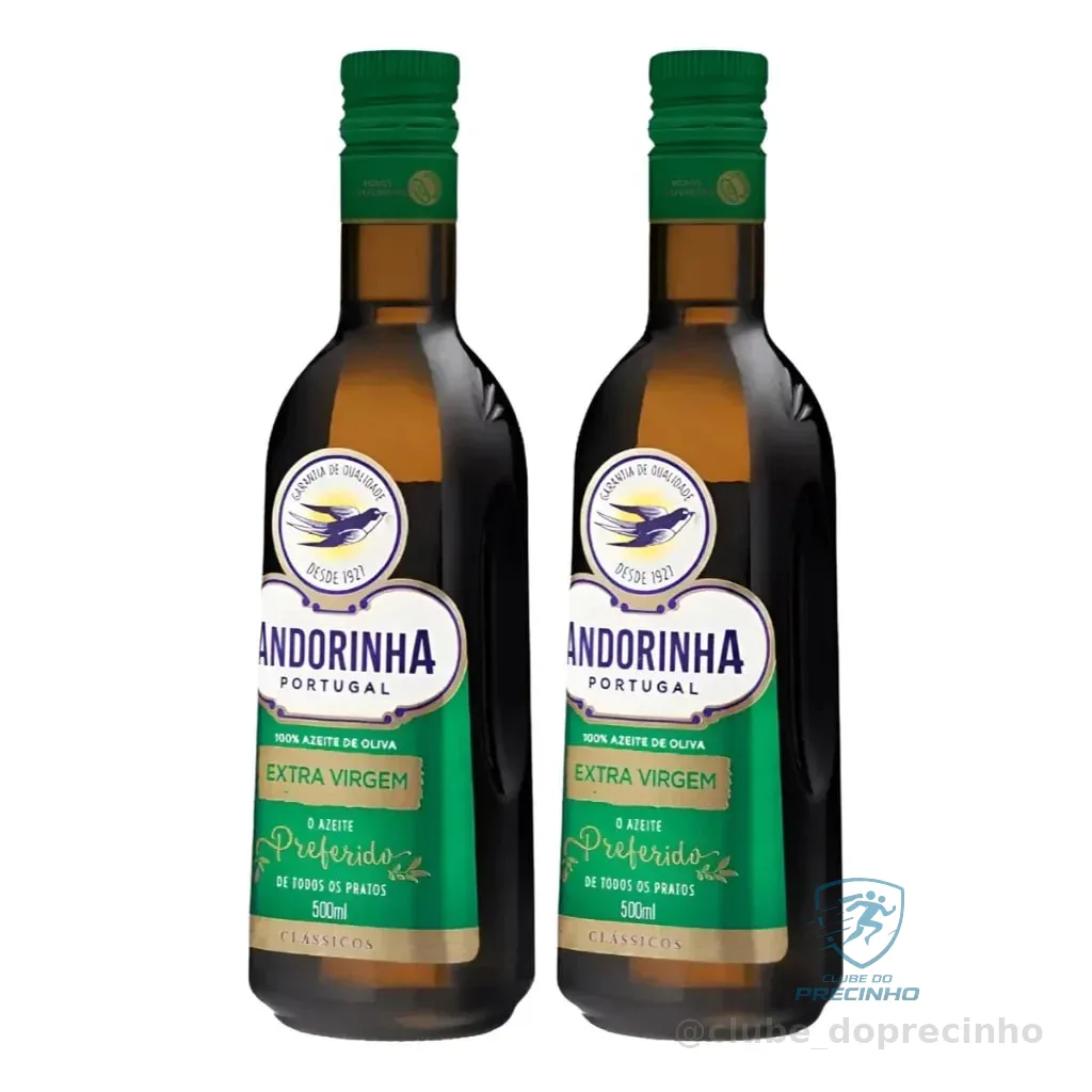 Kit Azeite De Oliva Extra Virgem Andorinha Vidro 500ml - 2 unidades