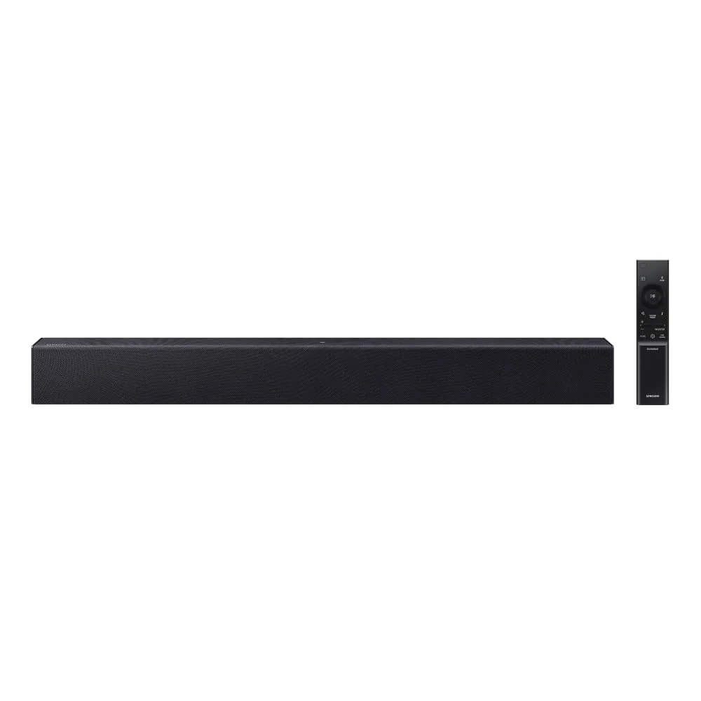 Soundbar Samsung HW-B400F, com 2.0 canais, Bluetooth, Subwoofer integrado e HDMI ARC