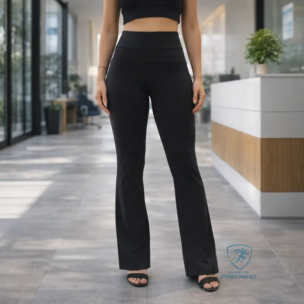 Calça Legging Flare Bailarina Boca De Sino Suplex Grossa Mercado Livre