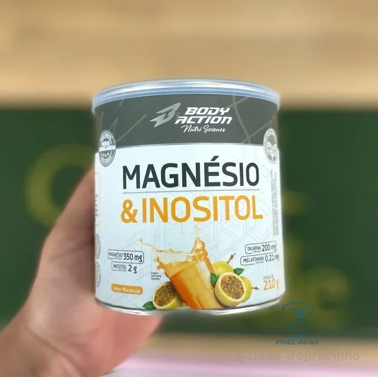 Magnésio E Inositol Taurina Melatonina 210g Bodyaction Sabor Maracujá Mercado Livre