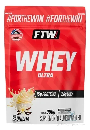 Whey Protein Ultra Refil 900g Sabor Baunilha - Ftw