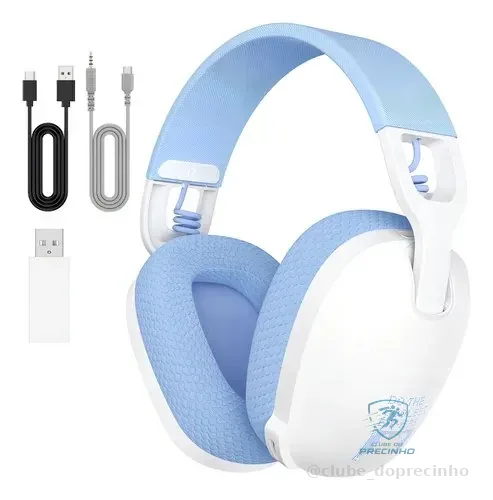 Headset Gamer Onikuma B2 Fone Tipo G435 Bt-5.3 Ps5 Ps4 Pc Cor Branco