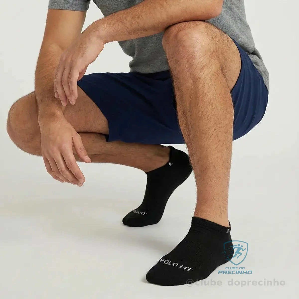 Kit 6 Pares Meias Soquete Cano Curto Baixo Algodão Polo Fit Mercado Livre