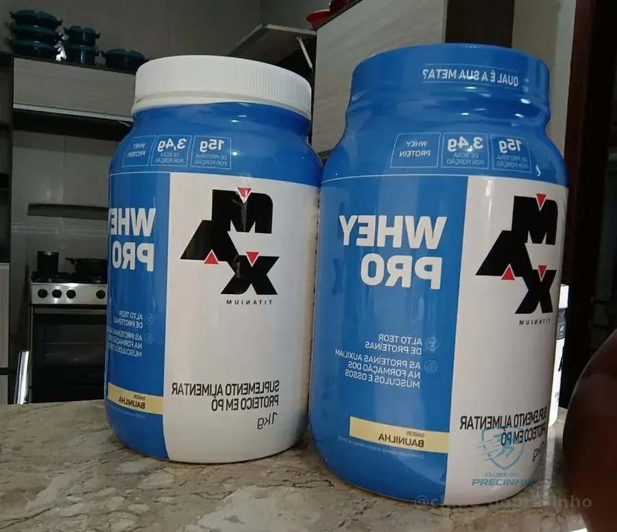 Whey Pro Max Titanium Protein Pro 1kg - Morango Mercado Livre