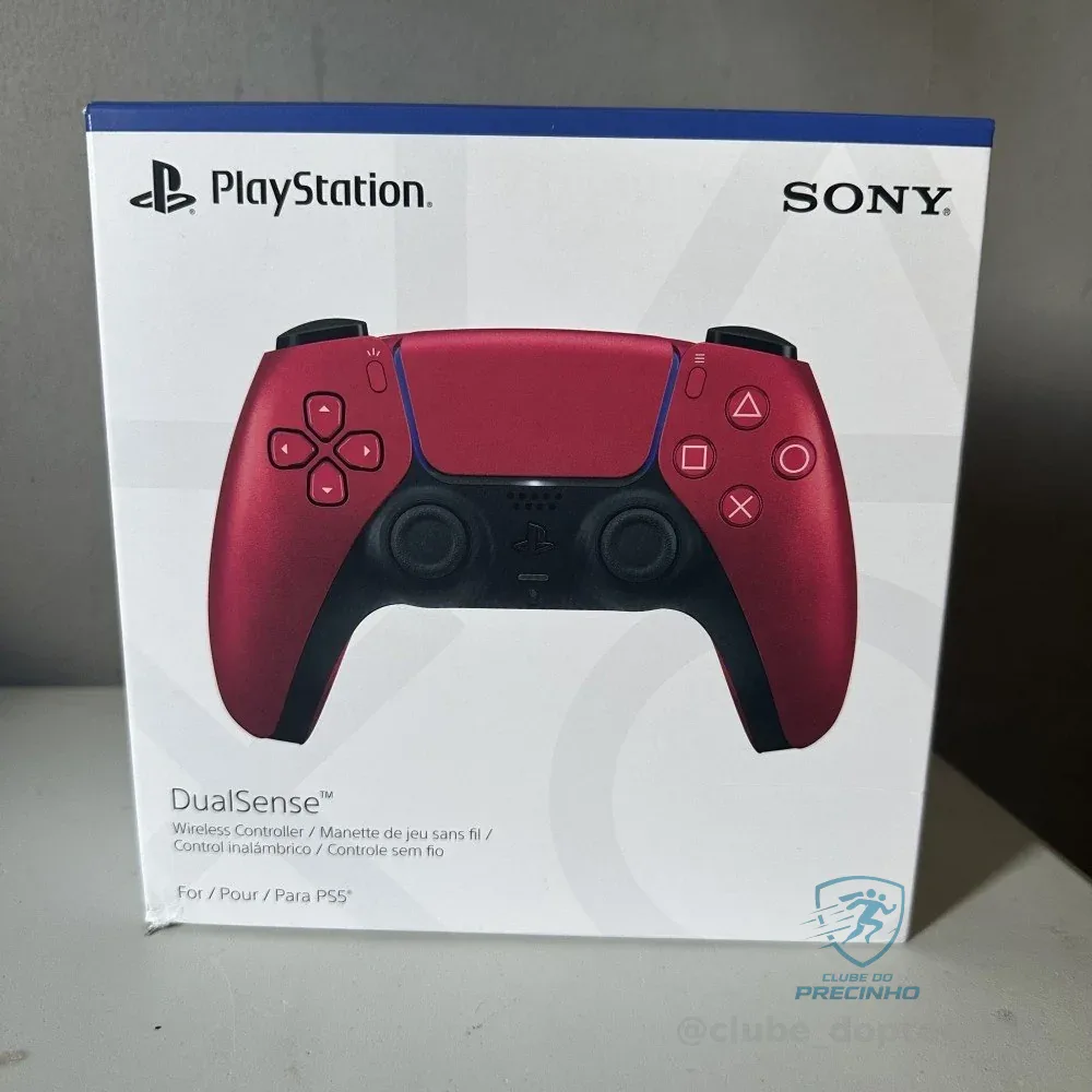 Controle joystick sem fio Sony PlayStation DualSense PS5 Cosmic Red Mercado Livre