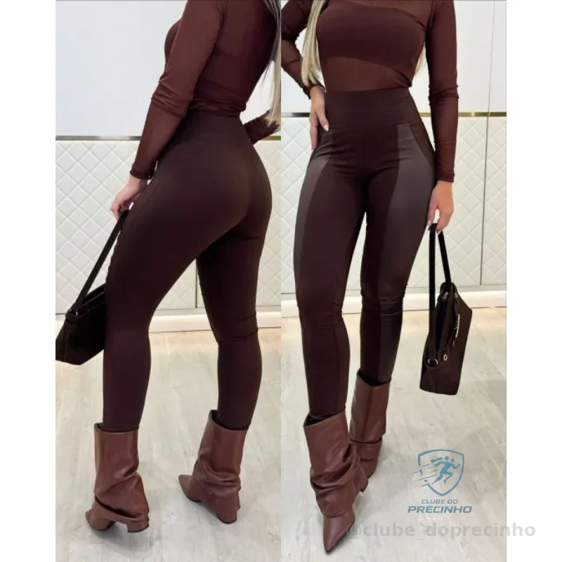CALÇA MONTARIA FLANELADA FEMENINA COM RECORTE LATERAL NO COURO FAKE   ESTILOSA BARRETOS 2026 SABOR RODEIO COUNTRY Shopee