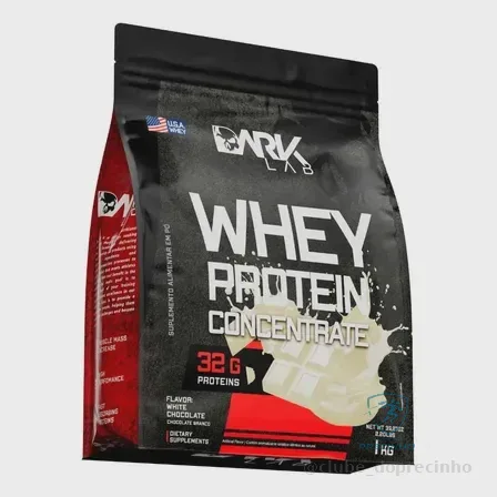 Whey Protein Concentrado 1kg Chocolate Branco Dark Lab Mercado Livre