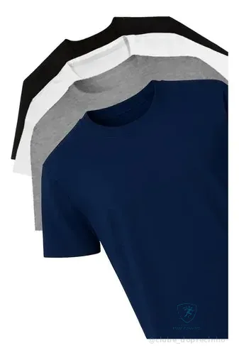 Kit 4 Camisetas Básicas Polo Wear Sortido Sortido G Lisa