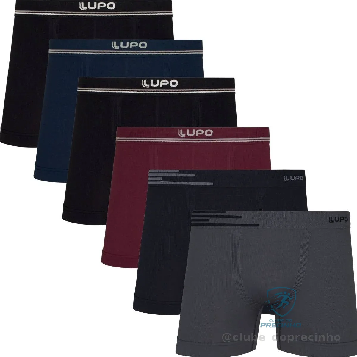 Kit 6 Cuecas Lupo Boxer Box Sem Costura Basic Microfibra Mercado Livre