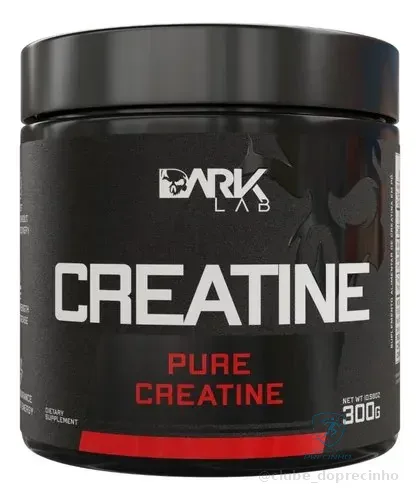 Creatina Monohidratada Em Pote 300g 100% Pura Dark Lab Sem Sabor