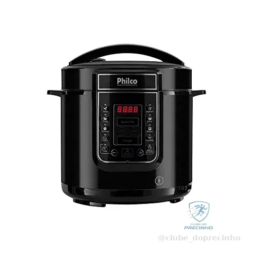 Panela de pressão, Digital inox Ppp01p, 6L, Preto, 220v, Philco