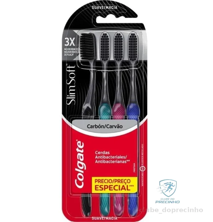 Colgate Escova De Dente Slim Soft 4 Unidades