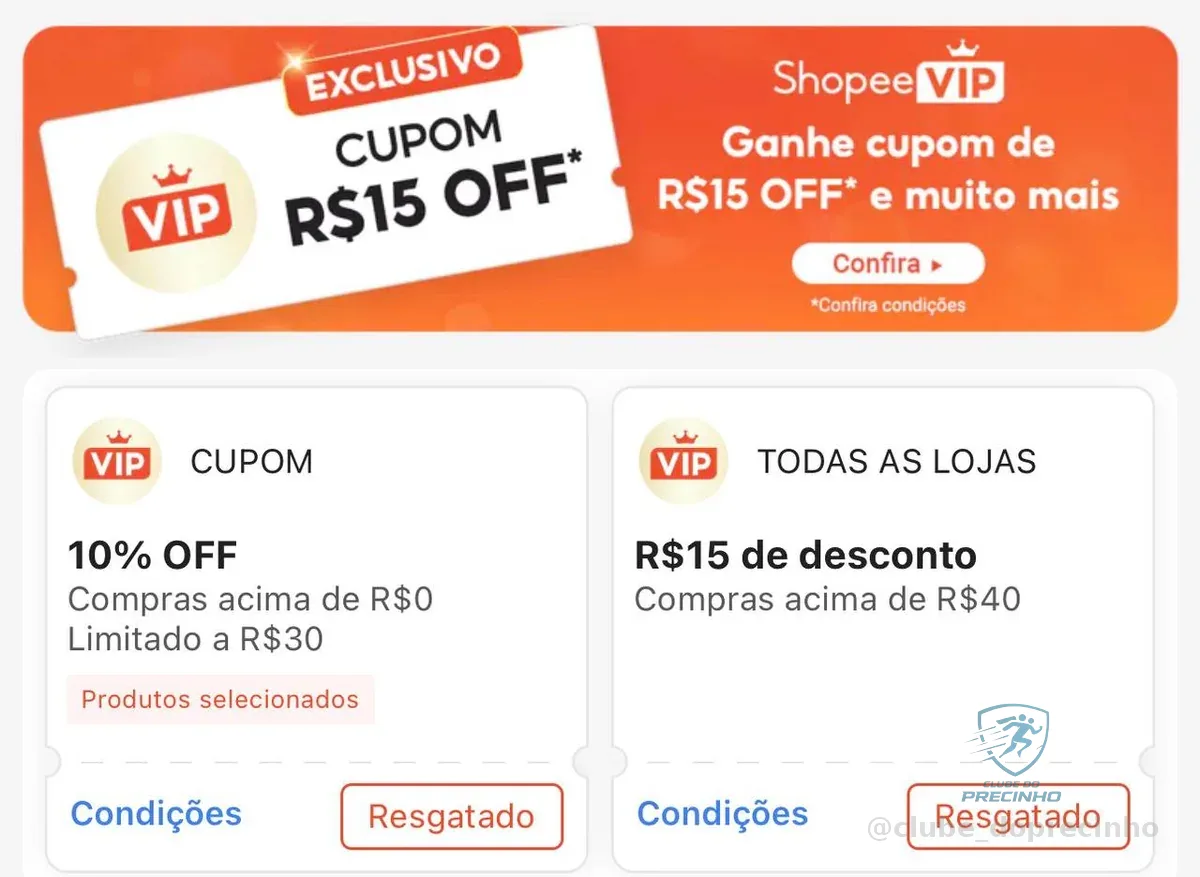 Resgate aqui os cupons: