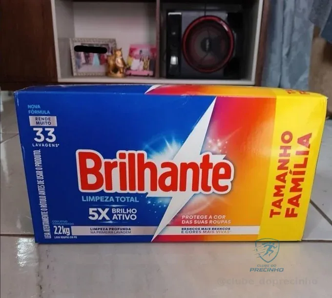 Brilhante Limpeza Total - Sabão Em Pó 2 2Kg