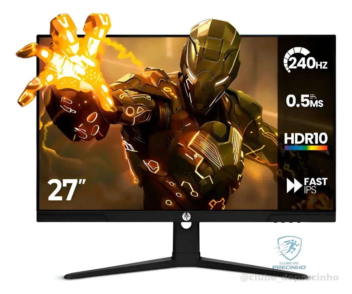 Monitor Gamer Haiz 27 FHD 240Hz 1ms HDR10 IPS VESA 1080p Mercado Livre