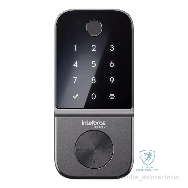 Fechadura Digital De Embutir Biométrica Fr 221v Intelbras Preto