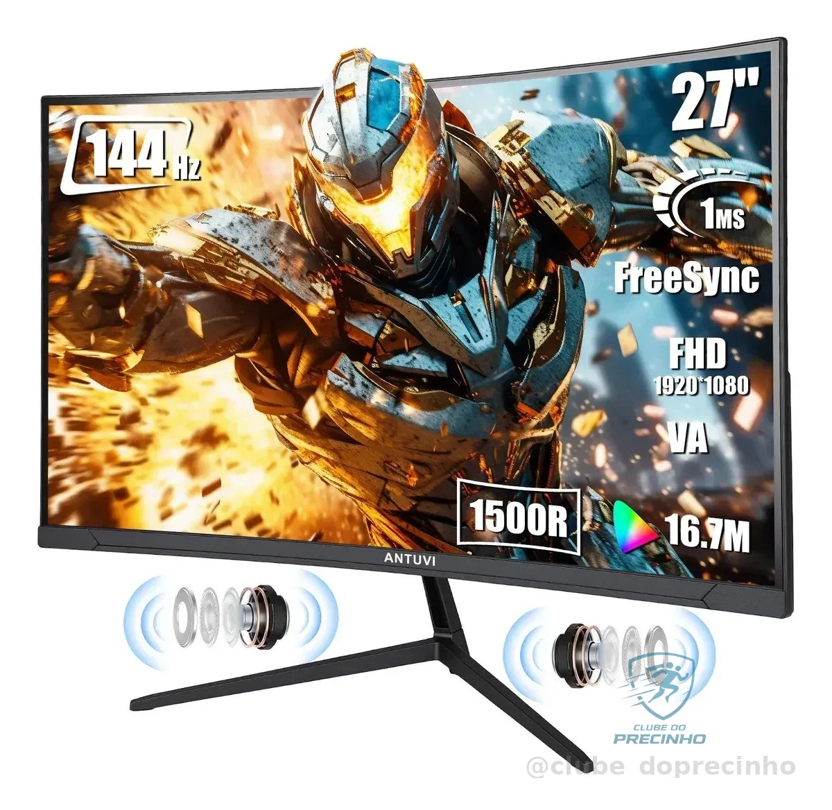 Monitor Curvo Gamer 27 Polegadas 144hz 1ms Mercado Livre