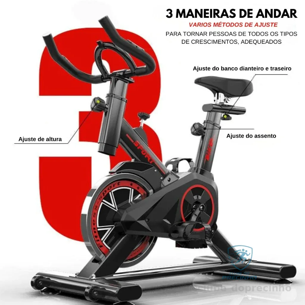 Bicicleta Bike Ergometrica Spinning Academia Fitness Profissional 120kg Shopee
