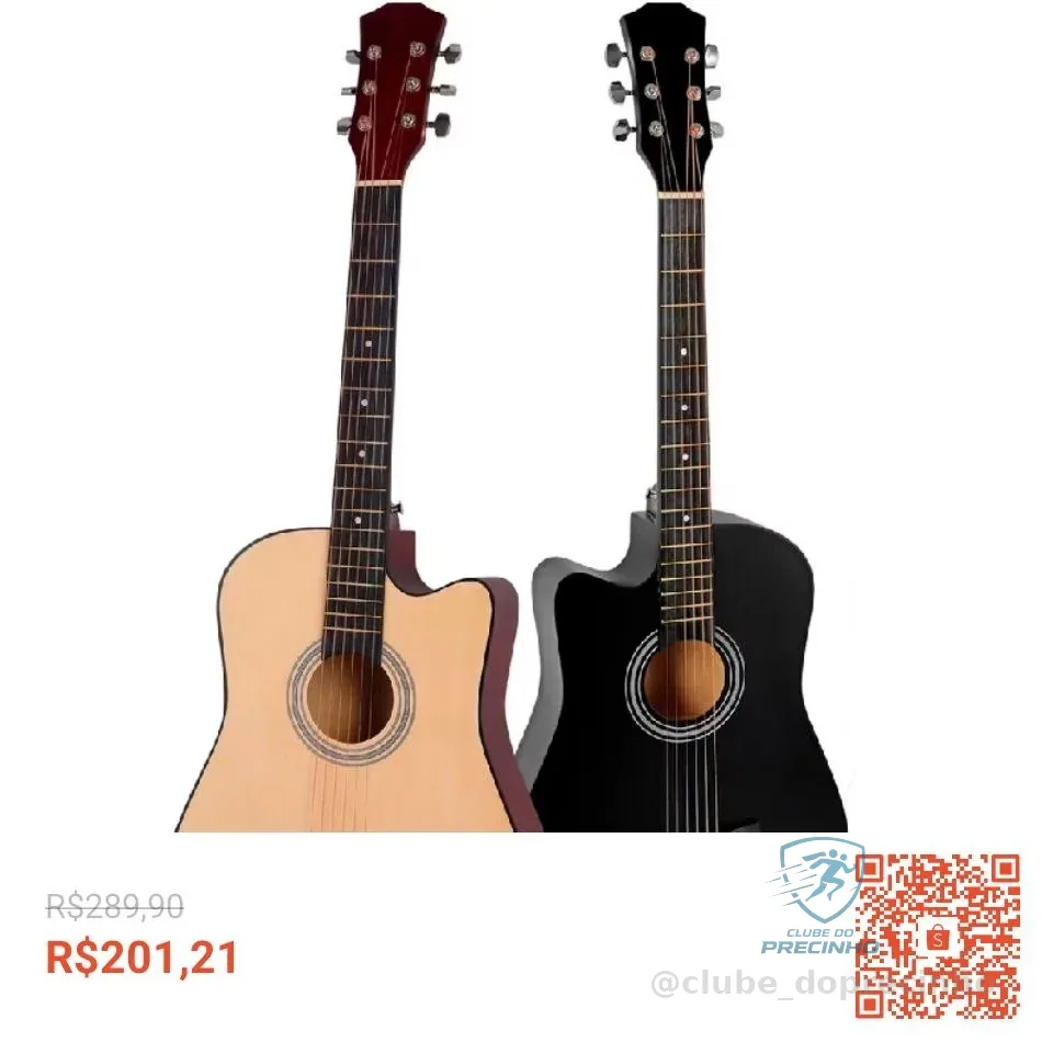 Violão Acústico Clássico para Iniciantes Destros Cordas de Aço 6 Cordas Instrumento Musical Estudo e Lazer