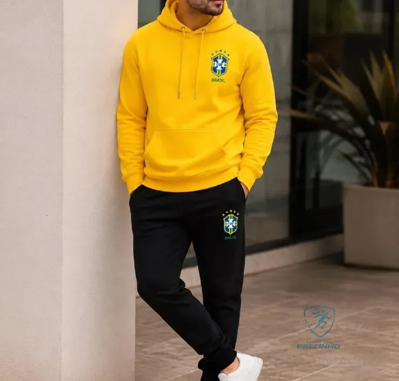 Conjunto Moletom Seleção Brasileira Mercado Livre