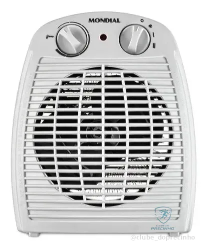 Aquecedor De Ar Mondial 1500w Termoventilação Cinza Cor Branco 127v