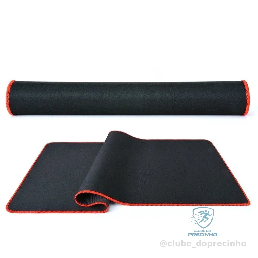 MousePad Gamer Speed Borda Vermelha Costurada 70x30x0.3cm Shopee