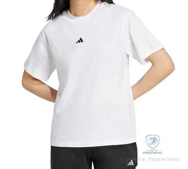 Camiseta Algodão Essentials Small Logo Adidas Mercado Livre