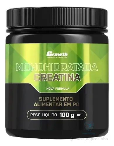 Creatina Monohidratada 100g Growth Supplements - Sem Sabor Em Pó