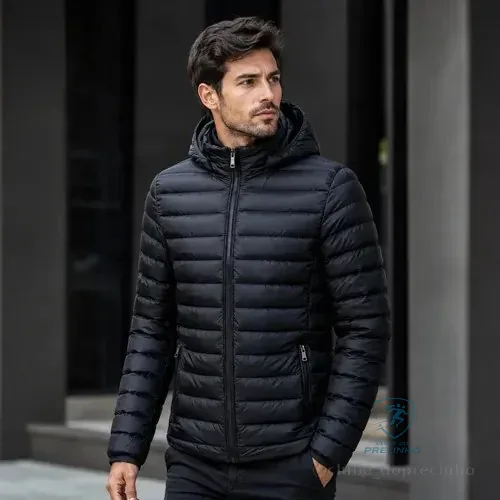 Jaqueta Masculina Puffer Corta Vento Bobojaco Blusa De Frio Preto M