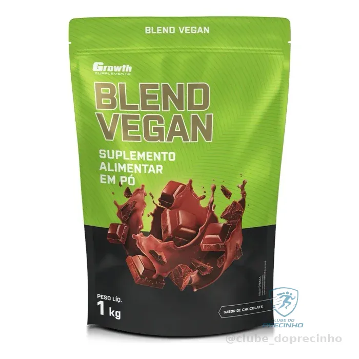Blend Vegan Growth Supplements 1kg - Chocolate Mercado Livre