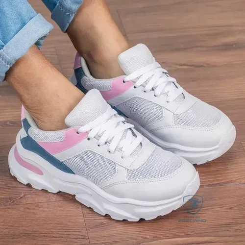 Tênis Feminino Academia Esportivo Leve Treino Caminhada Gugi
