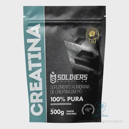 Creatina Monohidratada 500g Soldiers Nutrition Sem Sabor Mercado Livre
