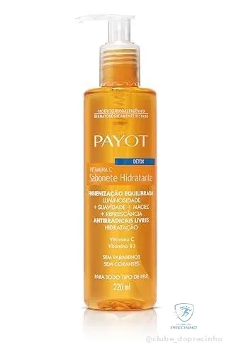 PAYOT Sabonete Liquido Detox, Vitamina C, 220 Ml