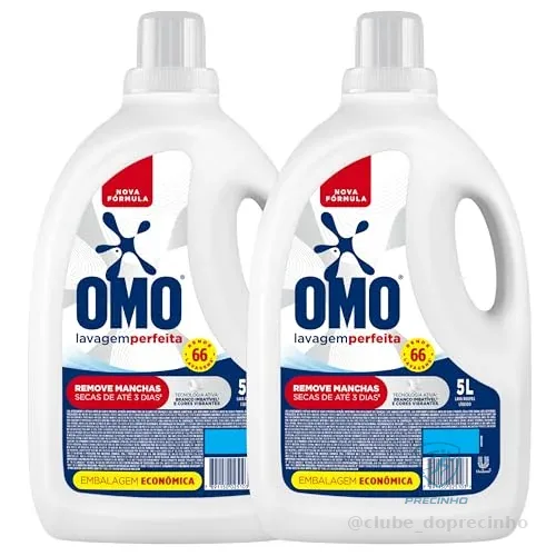 Omo Sabão Líquido 2 Unidades Lavagem Perfeita 5L