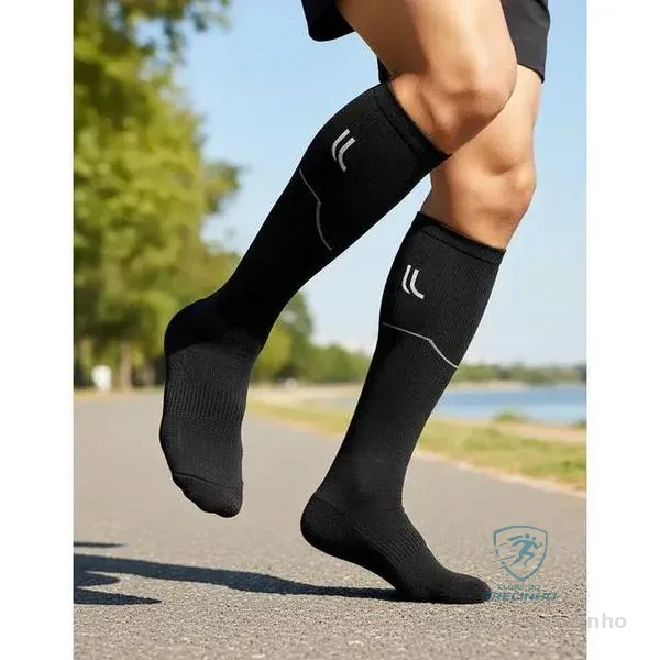 Meia Running 3/4 de Alta Compressão Lupo Fio Emana Power Fit Mercado Livre