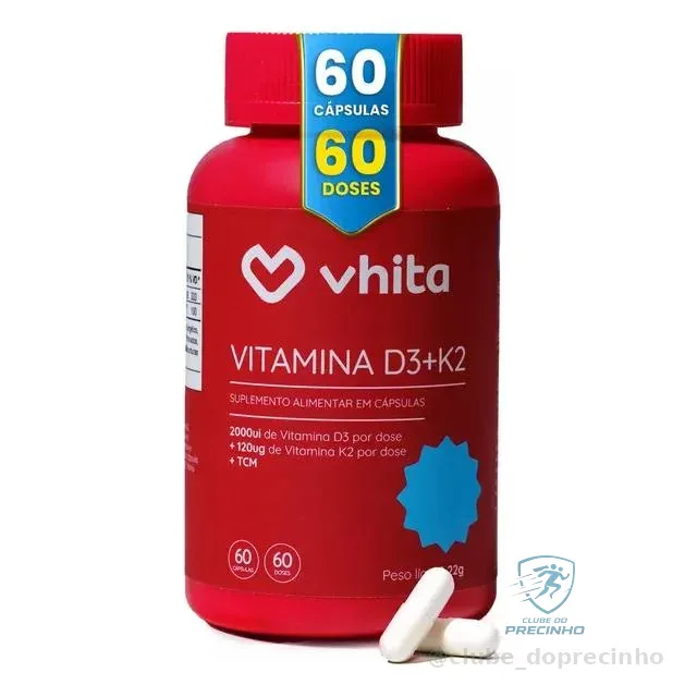 Vitamina D3 K2 Vhita 69 Cápsulas (2 Meses Cada Pote) Mercado Livre