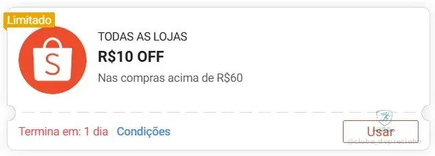 🔥 Cupom Shopee