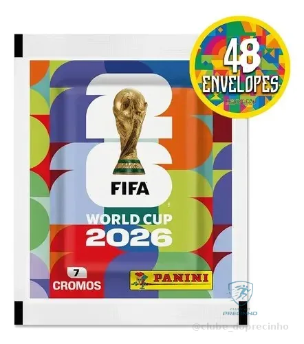 Kit 336 Figurinhas Do Álbum Copa Do Mundo 2026- 48 Envelopes