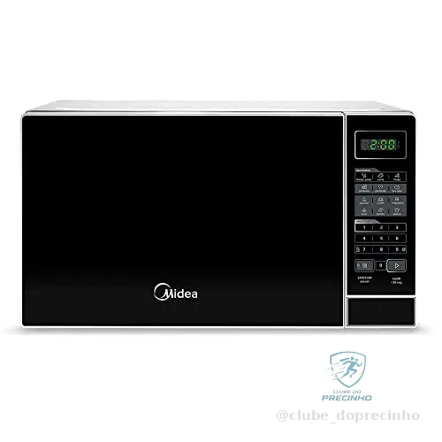 Micro-ondas Midea MRAS21 700w 20 Litros Branco com Porta Preta 127v
