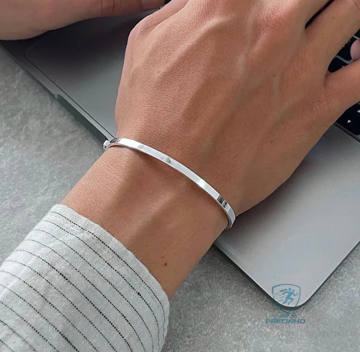 Bracelete De Prata 925 Quadrado Mercado Livre