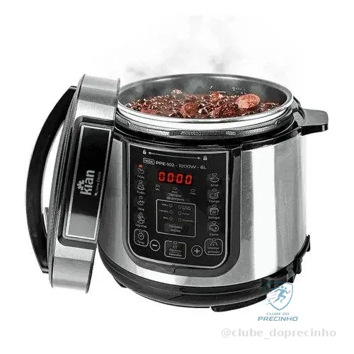🇧🇷🇧🇷🇧🇷 Panela De Pressão Elétrica 6l 1000w Inox Ppe102