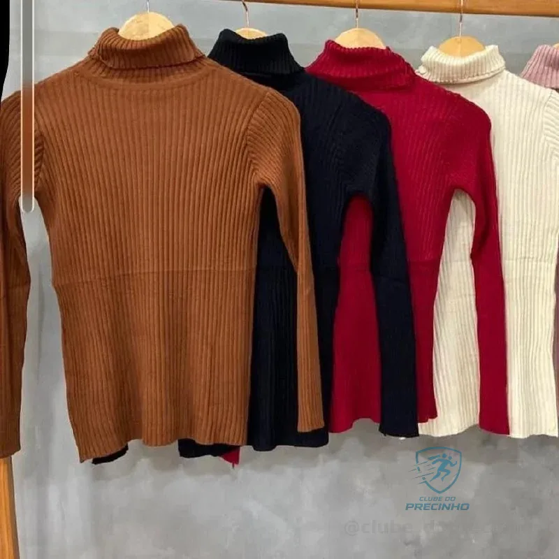 Kit 3 Blusas Cacharrel Feminina Tricô Mercado Livre