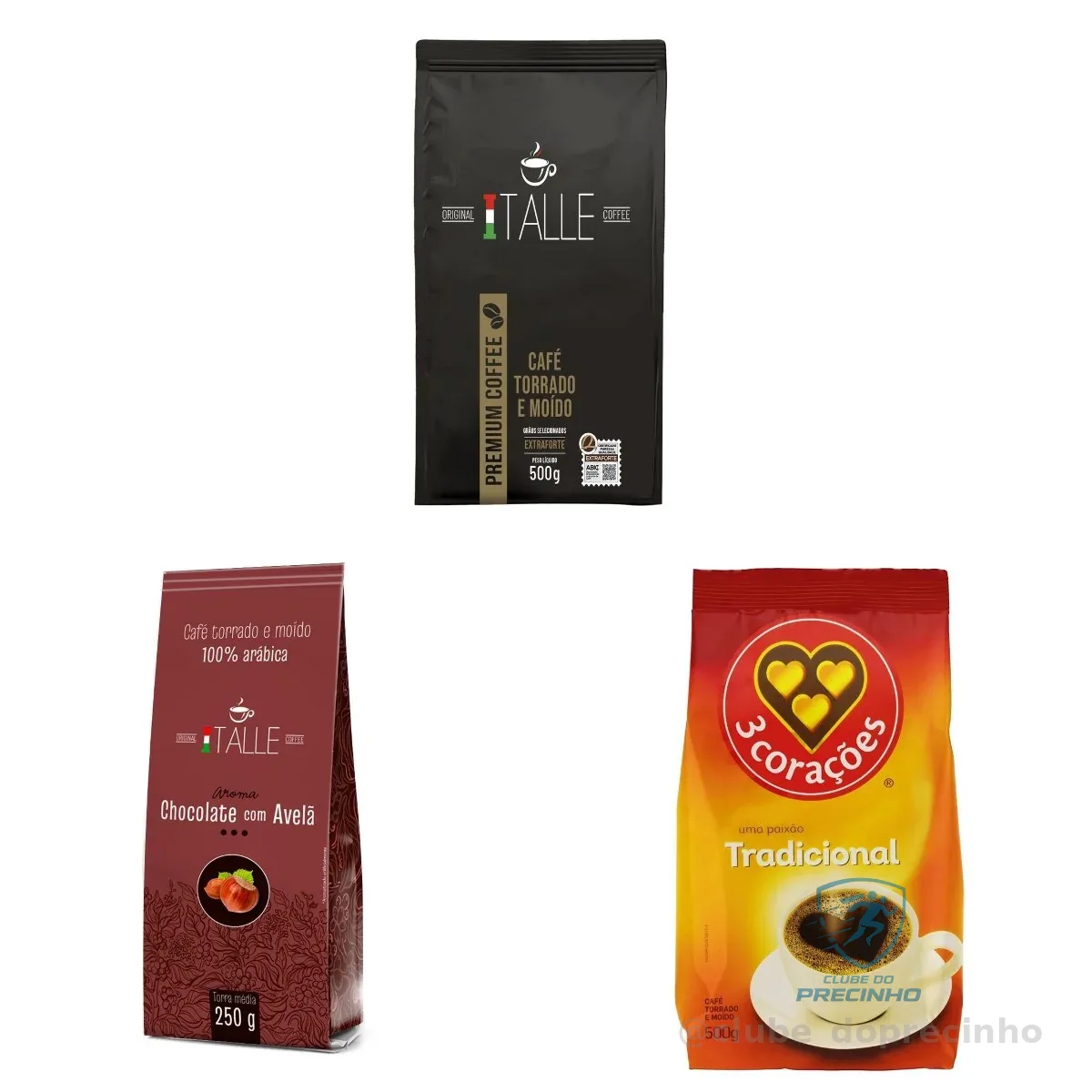 🇧🇷🇧🇷🇧🇷 Café Torrado e Moído 3 Corações Tradicional 500g