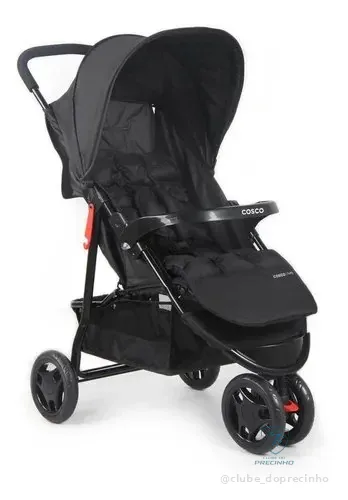 Carrinho De Bebê Cosco Kids, Toffy, Preto Absoluto