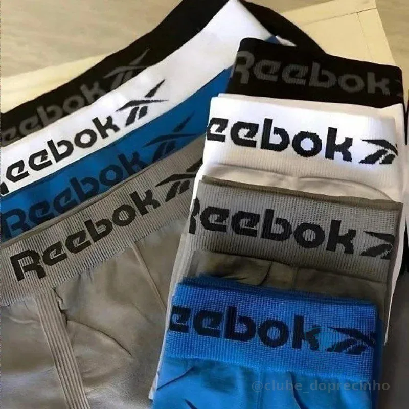 Kit 6 Cuecas Boxer Reebok Original Box Sem Costura Adulto Mercado Livre