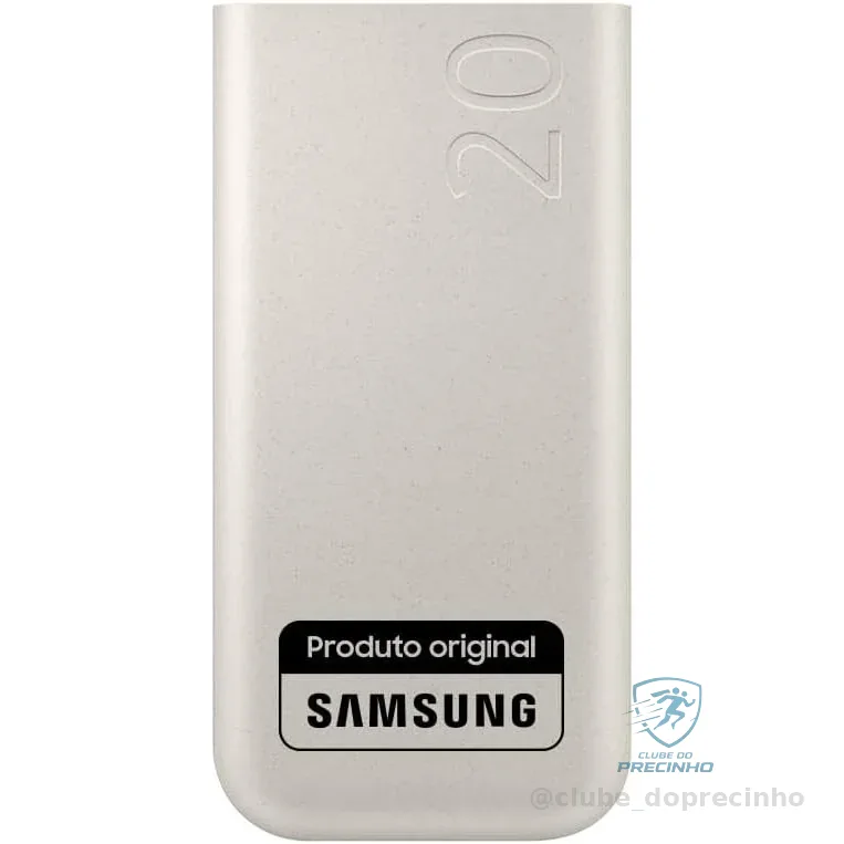 Carregador Portatil Samsung 3x USB-C 20000mAh Super Rapida 45W - Bege