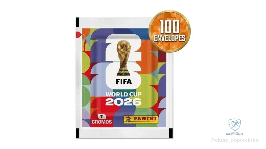 700Figurinhas Panini da Copa do Mundo 2026 - 100 Envelopes com 7 Figurinhas Display