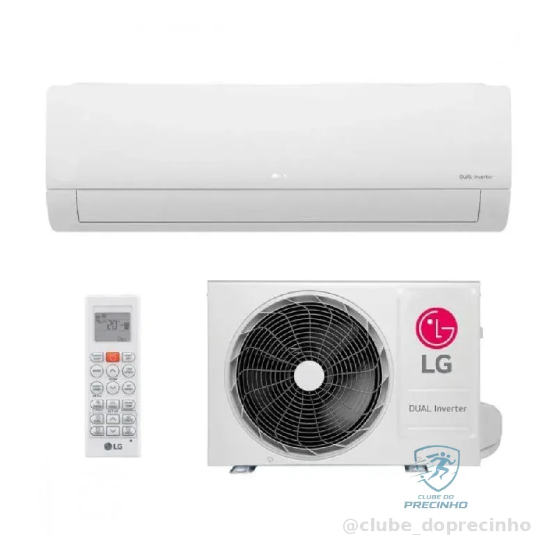 Ar Condicionado Split 12000 BTUs LG AI Dual Inverter Compact Frio S3-Q12JAQAL- 220V