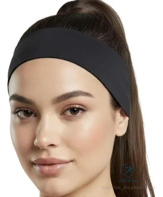 Faixa de Cabelo Esportiva Tecido Leve Elástico, para Academia, Yoga, Caminhada, Corrida, Treino Original Unissex